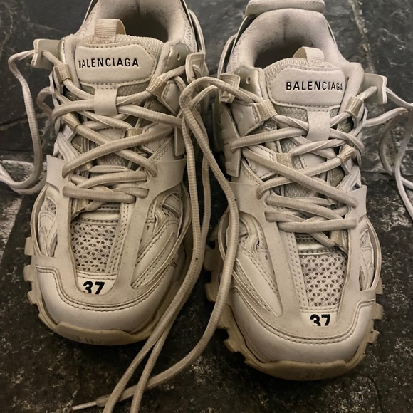 White Balenciaga Track Runners - Picture 5 of 7